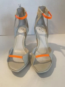 Alexander McQueen White Clear Perspex Heels EU 37 Sandals Platform - Picture 1 of 14