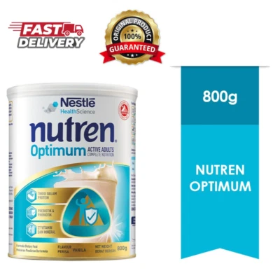 1X Nestlé Nutren Optimum Complete Nutrition leche sabor vainilla 800 g DHL Express Foto 1 de 4