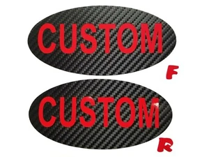 Custom Emblem Overlays Precut Badge JDM Custom Subie (FITS: 2015-2021 WRX STI) - Picture 1 of 2