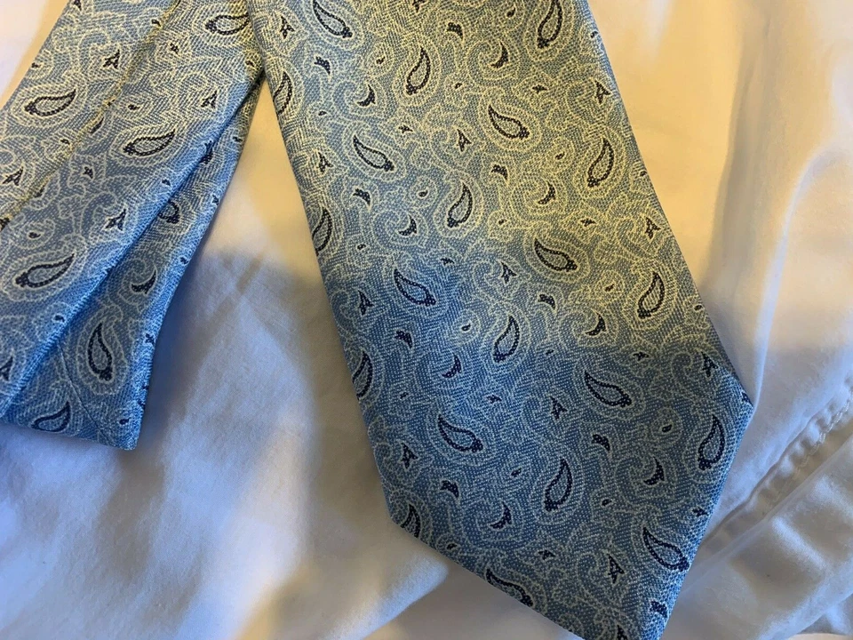  Галстук BRIONI сделано в Италии тканый шелк / льняной галстук - Изображение 1 из 4