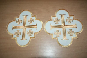 Ropa de casulla con aplique litúrgico bordado - Imagen 1 de 1