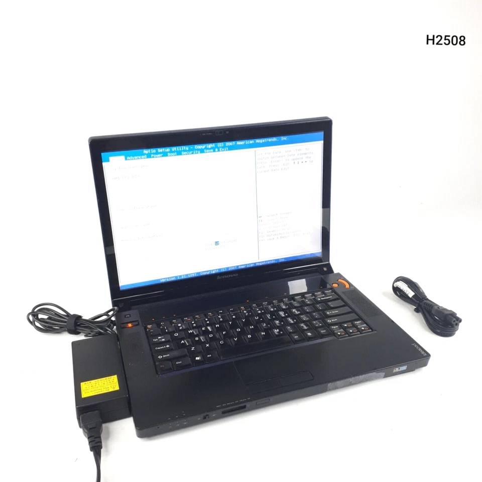 Lenovo IdeaPad Y530 15.4" Laptop Core 2 Duo 6GB 250GB HDD Boot/BIOS No OS H2508 - Image 1 of 4