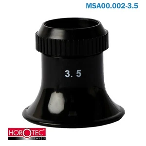 Horotec black plastic eyeglass with screwed ring, MSA00.002-3.5 - Picture 1 of 4