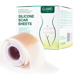 Silicone Scar Sheets (1.6” x 120” Roll-3M), Silicone Scar Tape Roll Scar Silicon - Picture 1 of 7