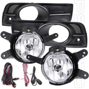 Clear Lens Fog Light Assembly w/Switch w/Bulbs w/Bezel For 11-14 Chevrolet Cruze - Picture 1 of 9
