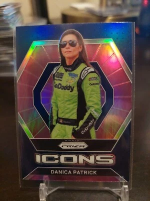 2022 Panini Prizm Racing Danica Patrick Icons Blue Prizm Parallel  - Image 1 of 4