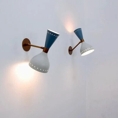 Diabolo Wall Sconce Italian Modern Stilnovo Style Set of Two Wall Light lamps - Image 1 of 4