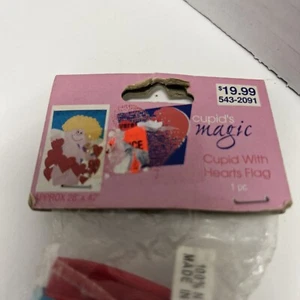 Vtg Cupid With Hearts Decorative House Garden Flag 28" x 42” -Sealed New - Picture 1 of 2
