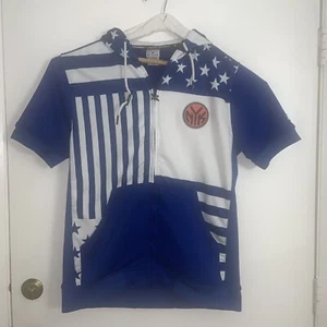 Nuevo sin etiquetas Zipway NBA Hombre New York Knicks Estrellas y Rayas Corto Sl. LG. Sudadera con capucha y cremallera - Imagen 1 de 20