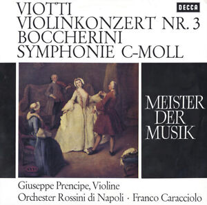 VIOTTI Violin Concerto 3 BOCCHERINI Symphony PRENCIPE Decca SMD-1082 (SXL-6179)