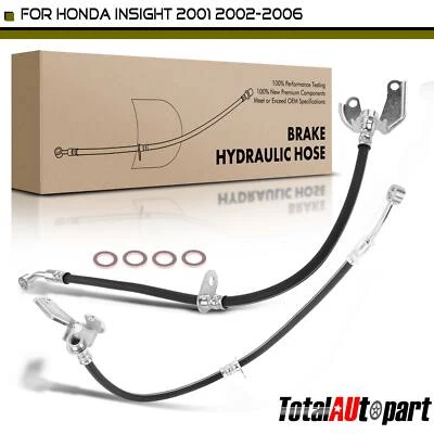 2x Brake Hydraulic Hose for Honda Insight 2001-2006 L3 1.0L Front Left & Right - Image 1 of 4