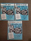 June Haver - Three Little Girls In Blue - lot of 3 1946 US film music sheets