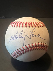Whitey Ford Autographed American League Baseball JSA Auction Letter /677