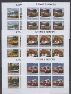 ST271I6. S.Tome and Principe - MNH - Trolley - Sheets of 6 imperf - Picture 1 of 1