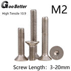 M2 2mm Countersunk Bolt Csk Allen Key Socket Screws High Tensile 10.9 Nickel