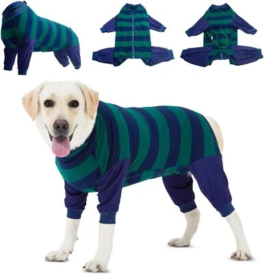 LovinPet Perro Traje de Recuperación Body Mascota Pijama Anti Lamidas Suave Cálido Mono  Foto 1 de 4