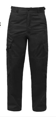 Rothco EMT Pants Black Small-R 27-31W 29.5-32.5L Tactical BDU Cargo Pants  - Image 1 of 3