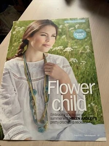 Flower Child Hippie Seventies Flower Necklace Crochet Pattern Helen Ardley - Picture 1 of 3