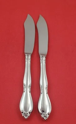 2 facas de peixe feitas sob medida de aço inoxidável com cabo Chatelaine Oneida - Imagem 1 de 2