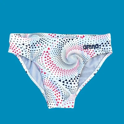 Arena 男式黑色蓝色印花 Fireflow 游泳短裤泳衣尺寸 36 38 40 — 第 1/4 张图片