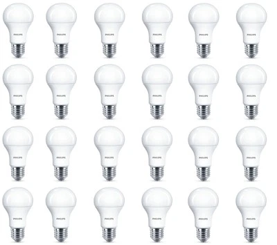 24 x Philips LED Frosted E27 Edison Screw 100w Warm White Light Bulb Lamp 1521lm - Image 1 of 3