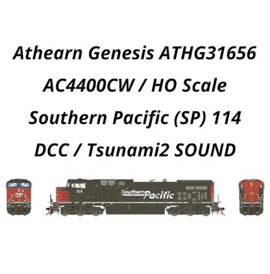 Athearn Genesis ATHG31656 AC4400CW w/DCC/SOUND Southern Pacific SP #114 HO Scale - Image 1 of 4