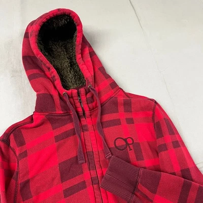 De colección Ocean Pacific OP Pesado con Sudadera Roja a Cuadros Talla S Foto 1 de 4
