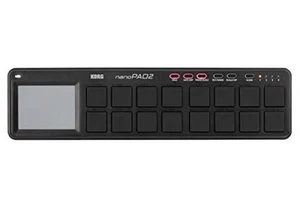 KORG nanoPAD2 Slim-Line USB MIDI Pads Black Free Ship w/Tracking# New from Japan - Picture 1 of 6
