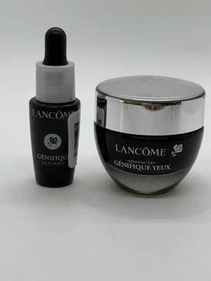 Crema para ojos Lancome Advanced Genifique Yeux 15 ml 0,5 oz y suero Ultimate 7 ml 0,23 oz Foto 1 de 4