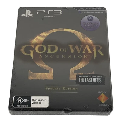 God Of War Ascension PS3 (2013) Special Edition SteelBook R4 Brand New & Sealed - Image 1 of 4