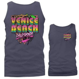 Camiseta sin mangas Bright Triangle Venice Beach California Los Angeles gráfica - Imagen 1 de 10
