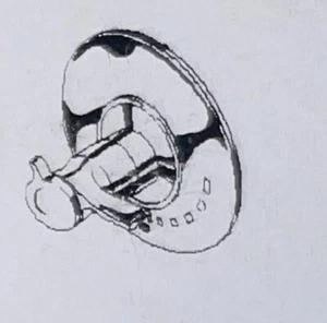 Brizo RSVP T60090-PC Chrom poliert Thermostat Duscharmatur Ventil Blende - Bild 1 von 2