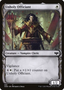 x4 Unholy Officiant VOW MTG 286/277 SHOWCASE COMMON M/NM 4x - Picture 1 of 1