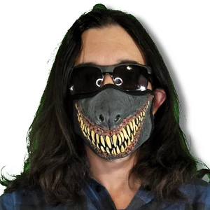 Latex Werewolf Face Mask Costume Cosplay Wolf Head Monster Alien Scary Halloween - Picture 1 of 9