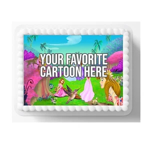 Cartoon Edible Cake Topper, Custom Cartoon Image, Icing Sheet - Picture 1 of 3