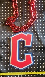 Cleveland Guardians Oversized MLB Fan Chain Necklace Foam   - Picture 1 of 1