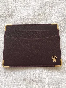 100% ORIGINAL ROLEX BROWN LEATHER CARD HOLDER 101.70.55 EXCELLENT CONDITION - Picture 1 of 2
