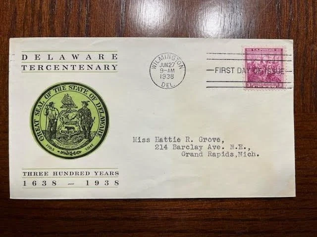 US First Day Cover - Scott 836- Linprint cachet: Mellone 836-10 - Image 1 of 1