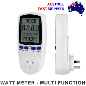 AU POWER ENERGY CONSUMPTION WATT METER ELECTRICITY USAGE MONITOR EQUIPMENT 240V  - Picture 1 of 5