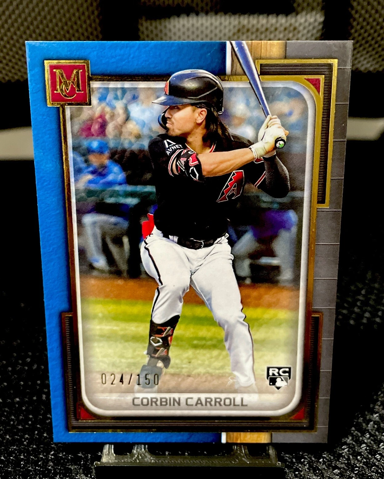 CORBIN CARROLL 2023 TOPPS MUSEUM COLLECTION ROOKIE BLUE SAPPHIRE RC /150