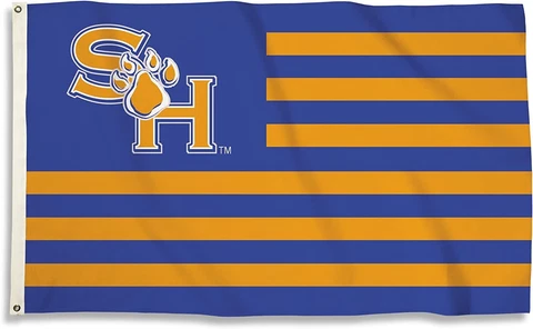 NCAA Sam Houston State Bearcats PREMIUM STRIPED 3' x 5' TEXAS FLAG w/2 Grommets Cover