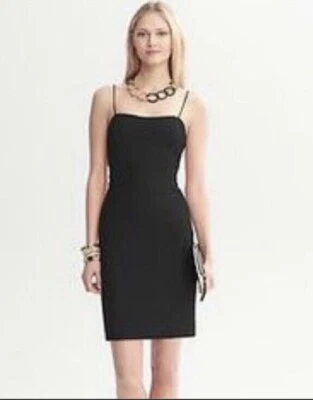 Vestido Banana Republic Mujer Talla 0 Mezcla de Lana Sin Mangas Vaina Tubería Corsé Vestido Foto 1 de 4