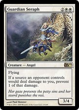 GUARDIAN SERAPH ~mtg EX/LP M10 Magic 2010 Rare x1