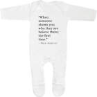 Maya Angelou Quote Baby Romper Jumpsuits / Sleep Suits (Ss000335)