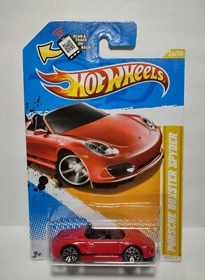 Nuevos modelos Porsche Boxster Spyder #26/50 Hot Wheels 2012 sin error de parabrisas Foto 1 de 3
