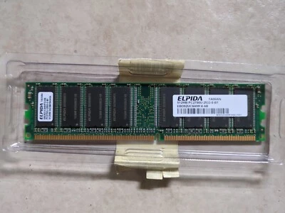 Elpida EBD52UC8AMFA-6B 512MB PC2700U-2533-0-B1 Memory - Image 1 of 3