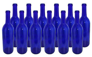 Home Brew Ohio Cobalt 750ml Bordeaux Bottles Case of 12