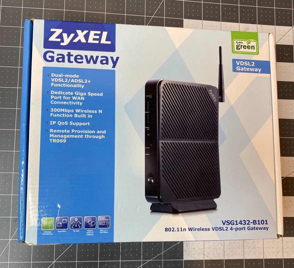 ZyXEL VSG1432-B101 802.11n Wireless VDSL2 4-port Gateway - Image 1 of 4