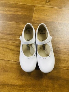 Footmates Emma 3100- Big Girl Size 13.5 Dress Shoes- White- Leather - Picture 1 of 7