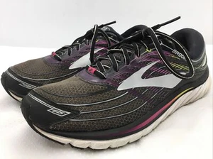 Brooks Glycerin 15 1202471B088 Running Shoes Black Purple Lace up Womens Sz 11 - Picture 1 of 11